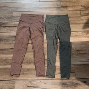 Aerie Leggings - Brown and Gray